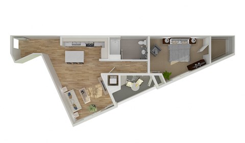 A9 Floor Plan at The Lofts at Carlsbad Village, Carlsbad